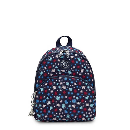 Plecaki Kipling Paola Small Printed Niebieskie | PL 1614CT